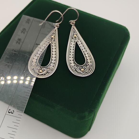 Robert Manse Sterling Silver Earrings with 18k accents - Picture 2 of 7